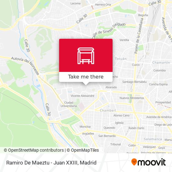 Ramiro De Maeztu - Juan XXIII map