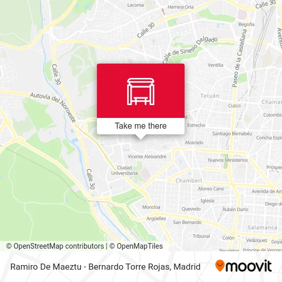 Ramiro De Maeztu - Bernardo Torre Rojas map