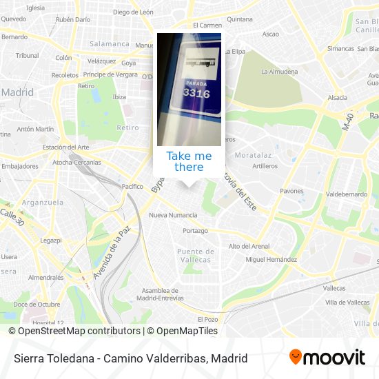 Sierra Toledana - Camino Valderribas map