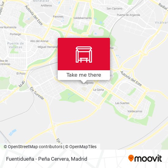 Fuentidueña - Peña Cervera map