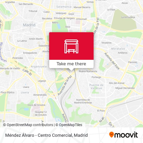 Méndez Álvaro - Centro Comercial map