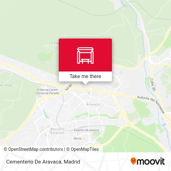 Cementerio De Aravaca map