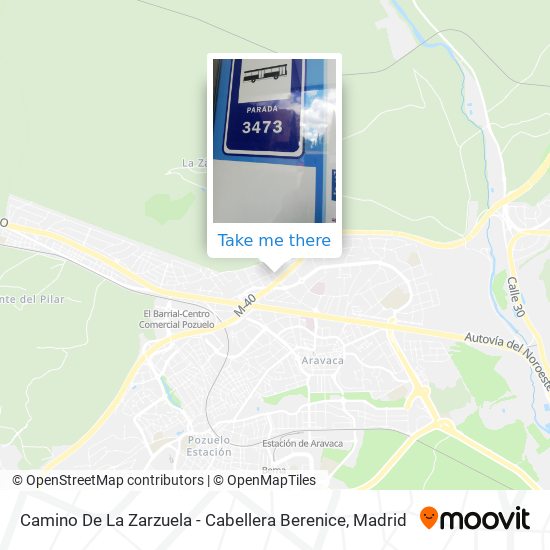 Camino De La Zarzuela - Cabellera Berenice map