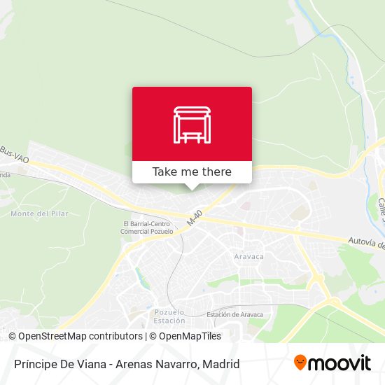 Príncipe De Viana - Arenas Navarro map