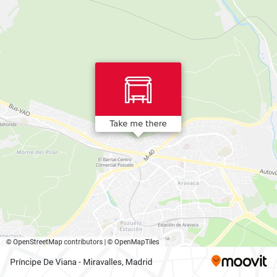 Príncipe De Viana - Miravalles map