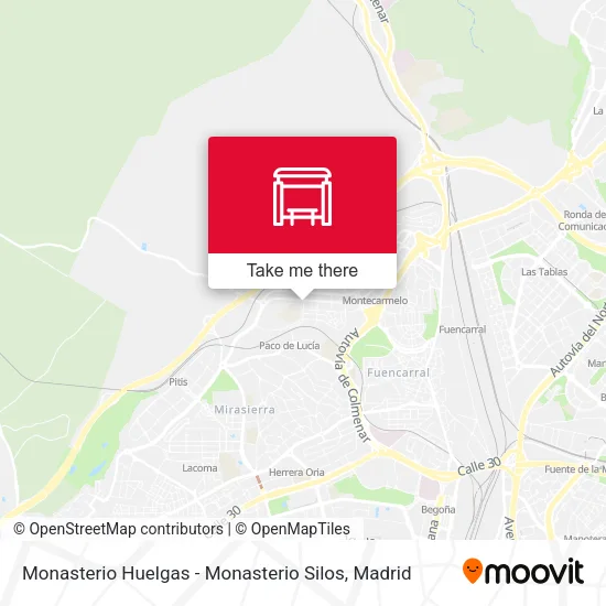 Monasterio Huelgas - Monasterio Silos map