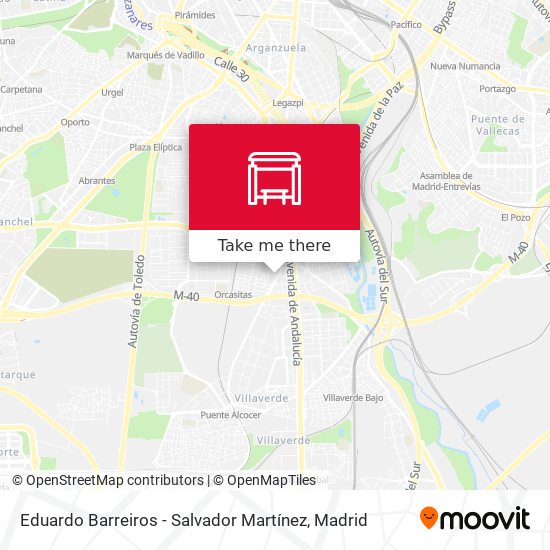 Eduardo Barreiros - Salvador Martínez map