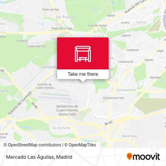 Mercado Las Águilas map