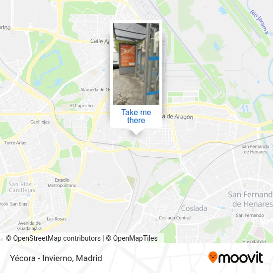 Yécora - Invierno map