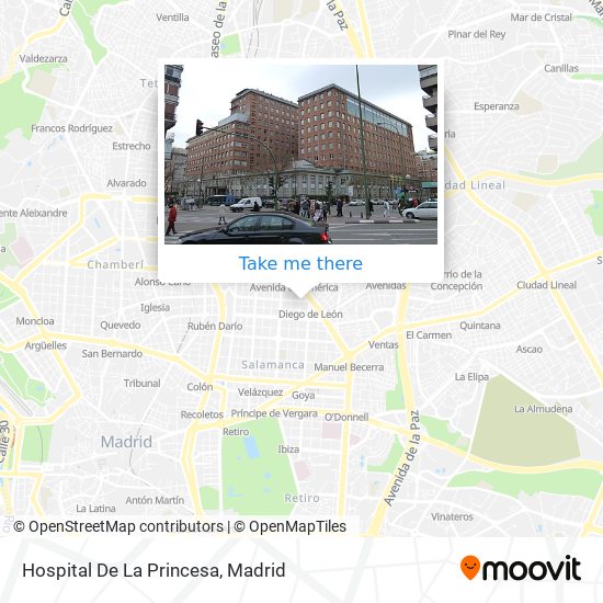 mapa Hospital De La Princesa