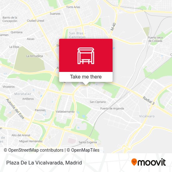 Plaza De La Vicalvarada map