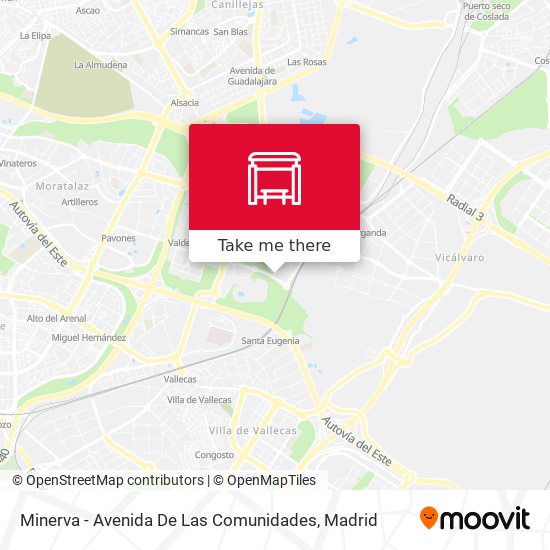 Minerva - Avenida De Las Comunidades map