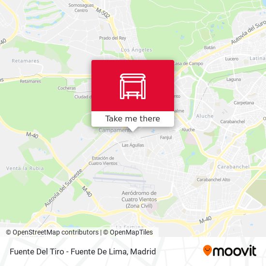 Fuente Del Tiro - Fuente De Lima map