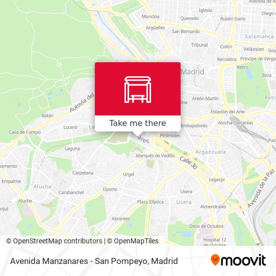 Avenida Manzanares - San Pompeyo map