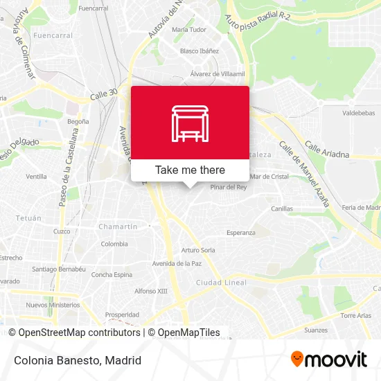 Colonia Banesto map