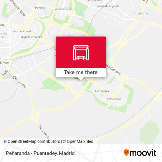 Peñaranda - Puentedey map