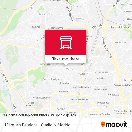 Marqués De Viana - Gladiolo map