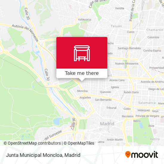 Junta Municipal Moncloa map