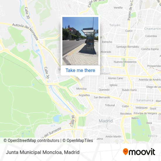 Junta Municipal Moncloa map