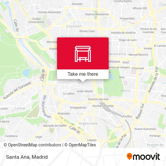 Santa Ana map