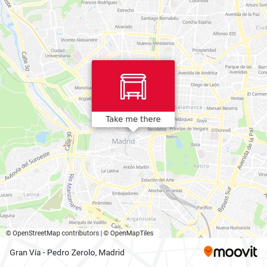 mapa Gran Vía - Pedro Zerolo