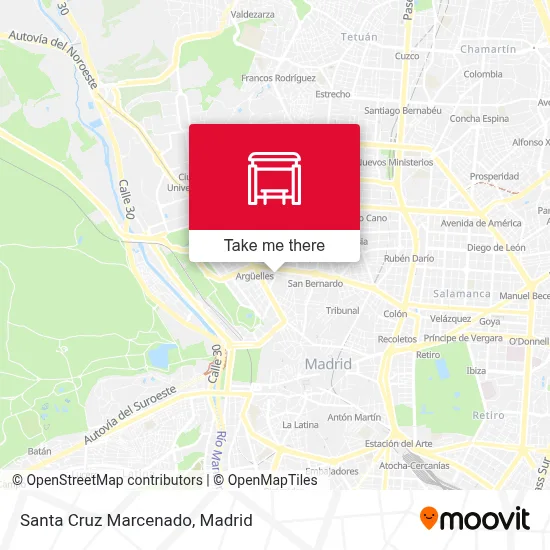 Santa Cruz Marcenado map