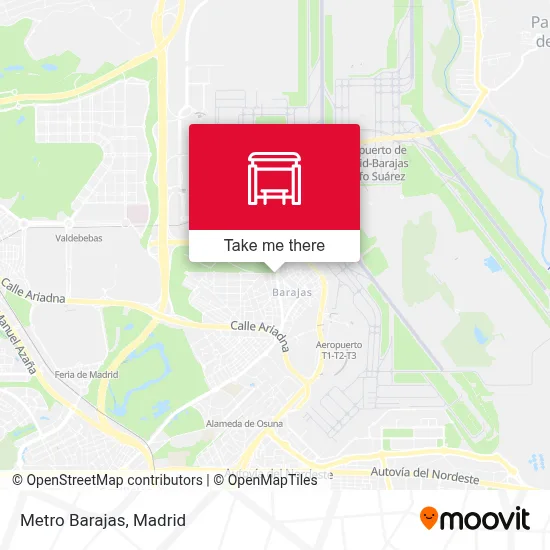 Metro Barajas map
