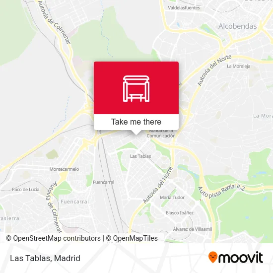 Las Tablas map