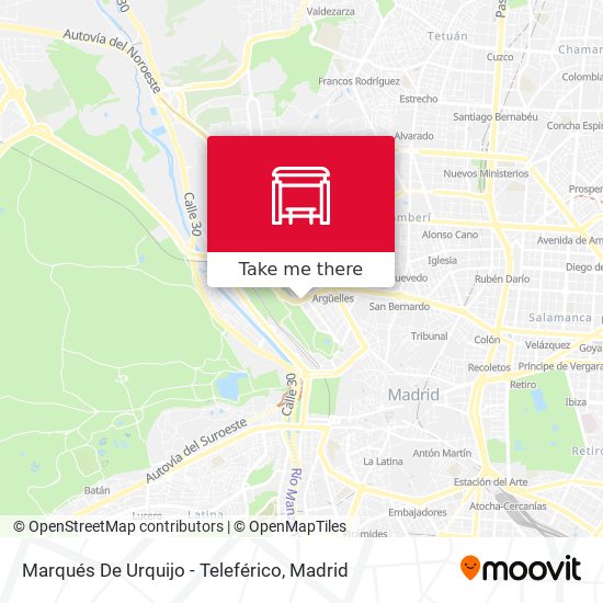 Marqués De Urquijo - Teleférico map