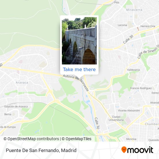 mapa Puente De San Fernando