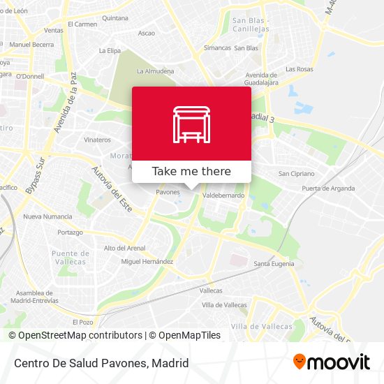 Centro De Salud Pavones map