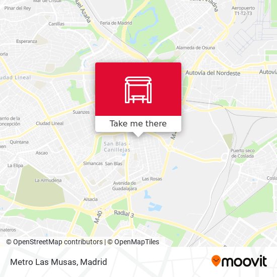 Metro Las Musas map