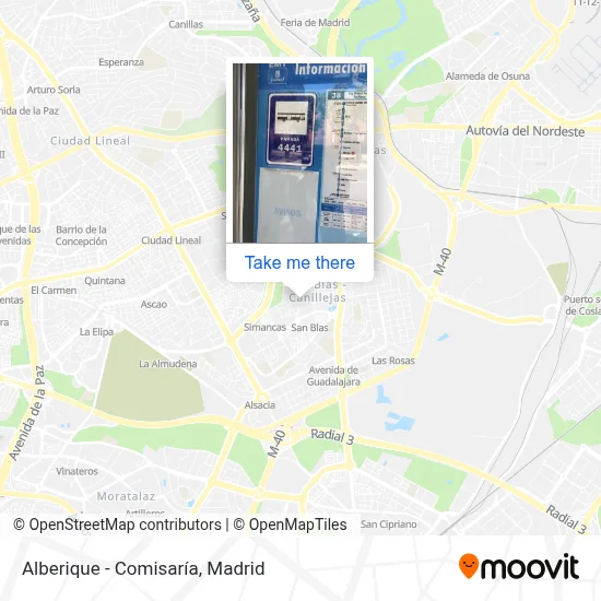 Alberique - Comisaría map