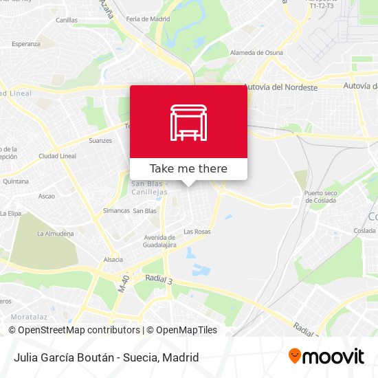 Julia García Boután - Suecia map
