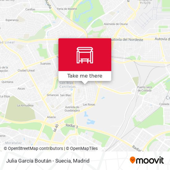 Julia García Boután - Suecia map