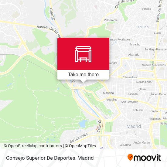 Consejo Superior De Deportes map