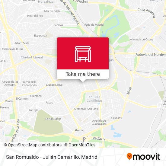 San Romualdo - Julián Camarillo map