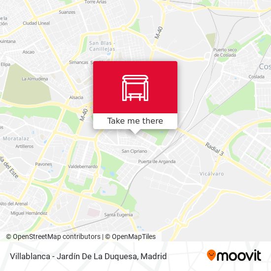 mapa Villablanca - Jardín De La Duquesa