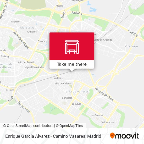 Enrique García Álvarez - Camino Vasares map