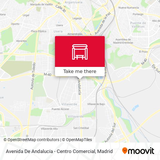 mapa Avenida De Andalucía - Centro Comercial
