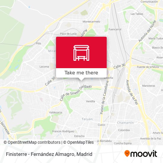 Finisterre - Fernández Almagro map