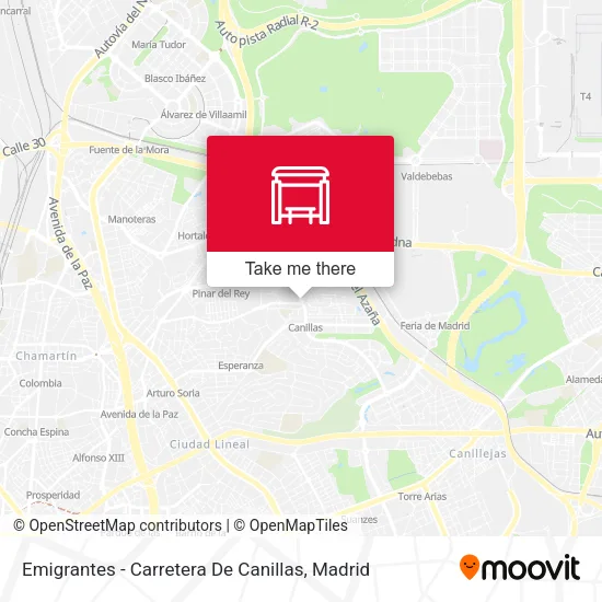 Emigrantes - Carretera De Canillas map