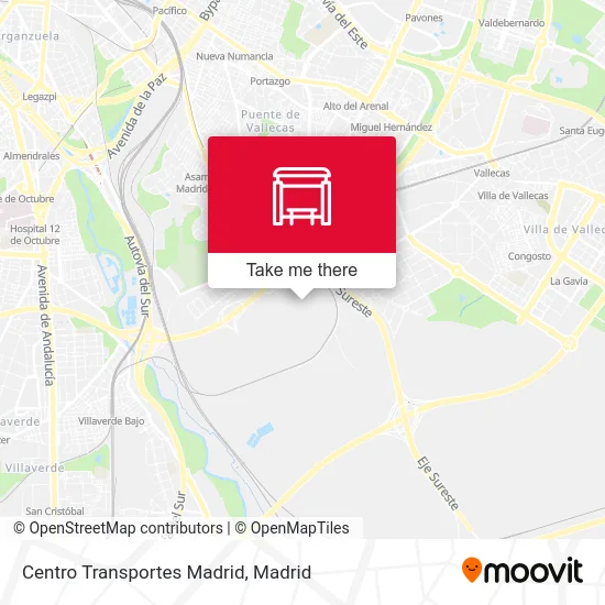Centro Transportes Madrid map