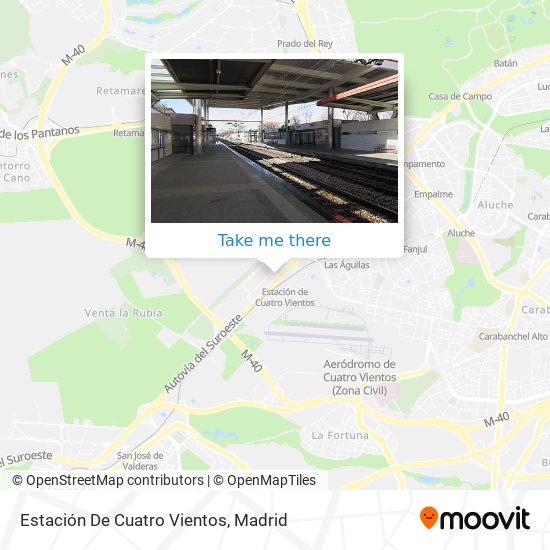 mapa Estación De Cuatro Vientos