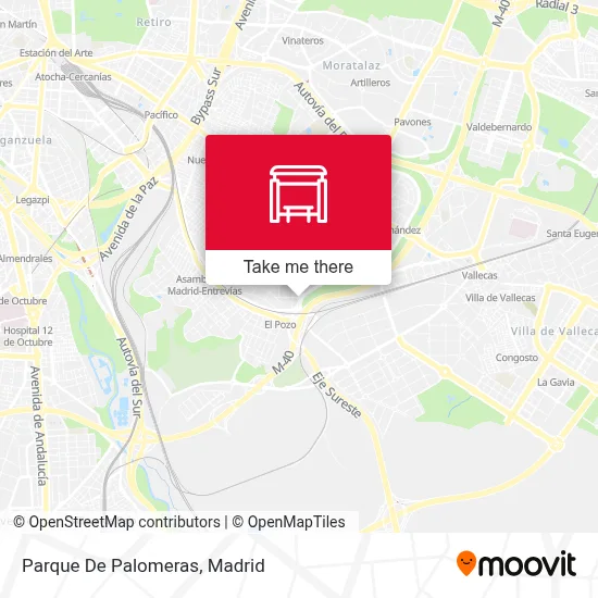 Parque De Palomeras map