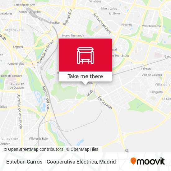 mapa Esteban Carros - Cooperativa Eléctrica