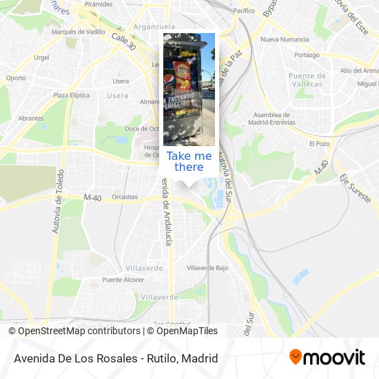 Avenida De Los Rosales - Rutilo map