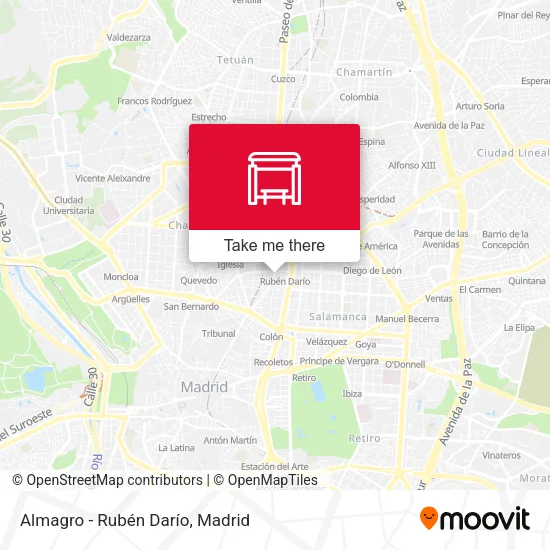 Almagro - Rubén Darío map