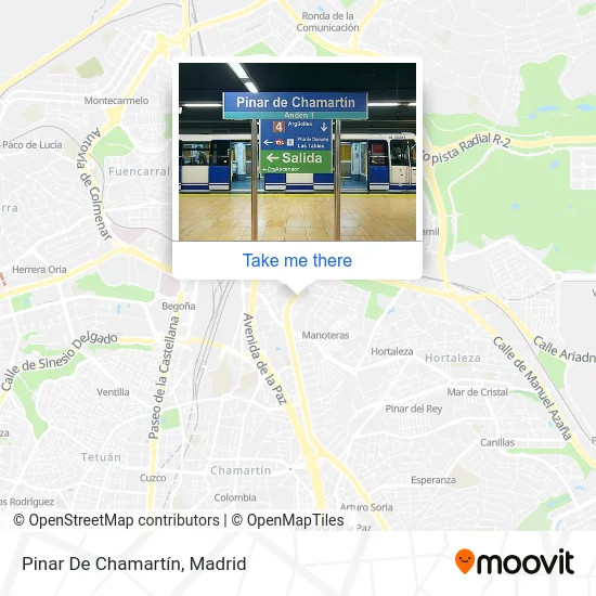 Pinar De Chamartín map