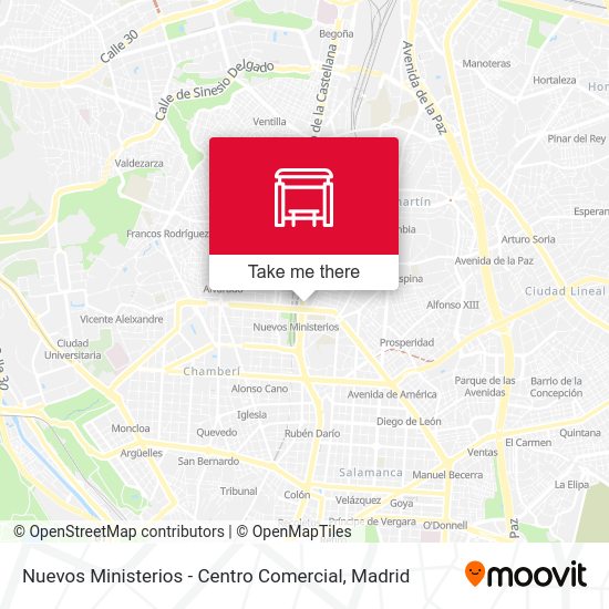 Nuevos Ministerios - Centro Comercial map